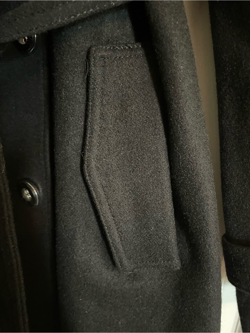 New York & Co Woman’s M Black Double-Breasted Belted Trench Coat - Picture 6 of 10